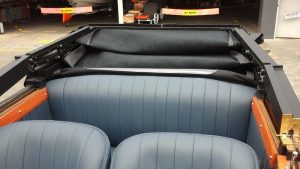 Custom convertible soft top cover by our Hawkes Bay motor trimmers