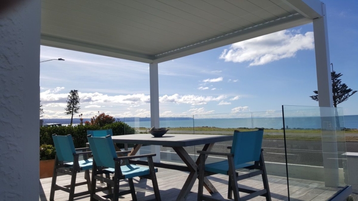 Art Deco home with Louvre Roof on the Westshore Esplanade Hawkes Bay