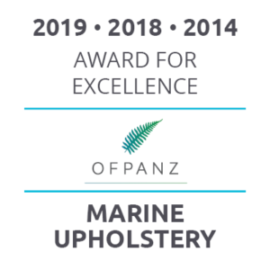 2014, 2018 & 2019 - OFPANZ Award For Excellence in Marine Upholstery