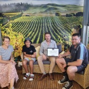 Suzanne and Adam of Douglas with their Big Brother Big Sisters Hawkes Bay match up in 2023
