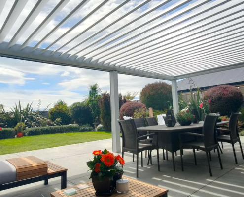 Enhance your outdoor living area with an NZ Louvres Roof by Douglas Innovation