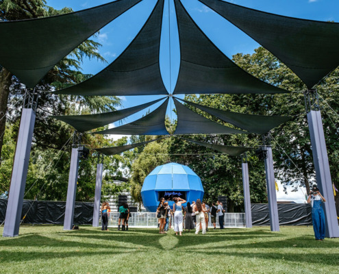 OFPANZ Award Entry - Shade Sails for Nest Fest