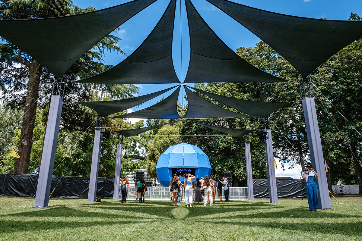 OFPANZ Award Entry - Shade Sails for Nest Fest