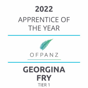 2022 OFPANZ Award - Apprentice of the Year (Tier 1) - Georgina Fry