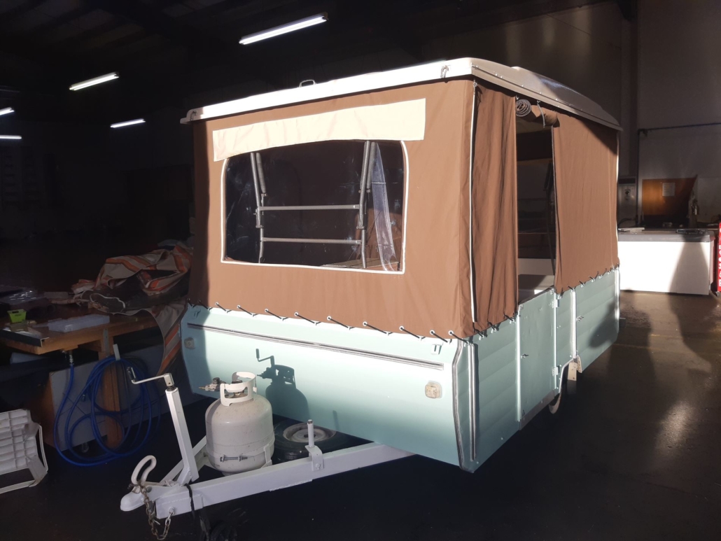 Pop top camper revamped and and all finished and ready for pick-up