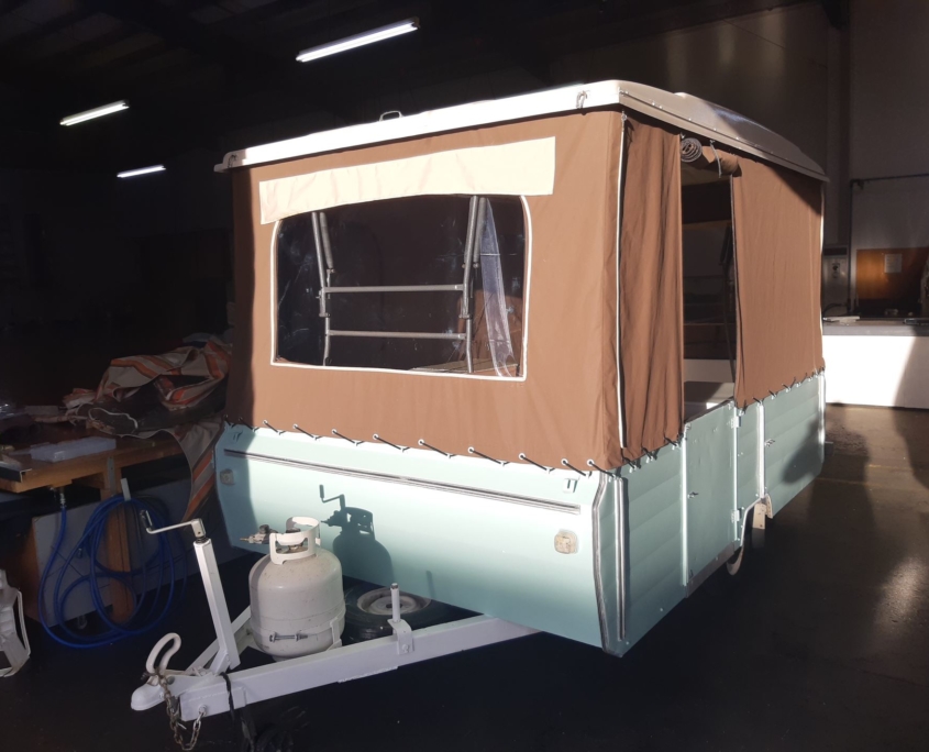 Pop top camper revamped and and all finished and ready for pick-up