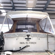 Vintage Clipper Boat Restoration with Back Roof Cover